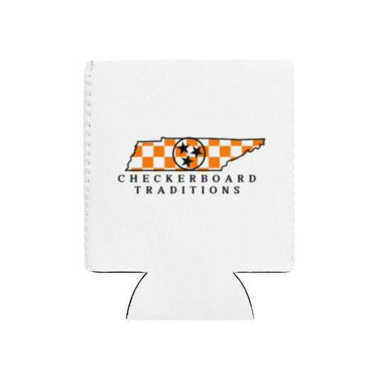 Checkerboard Traditions- Can Sleeves (White)