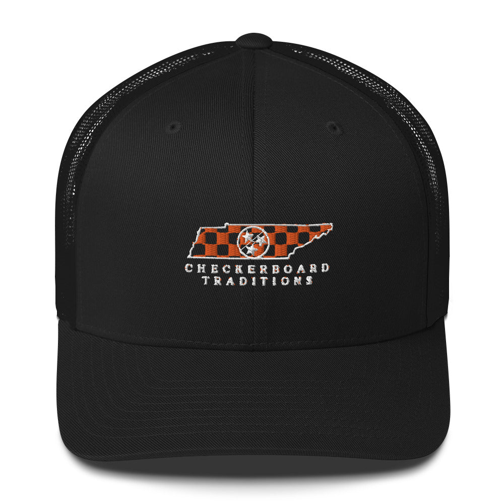 Checkerboard Traditions Snapback Hat (Black)