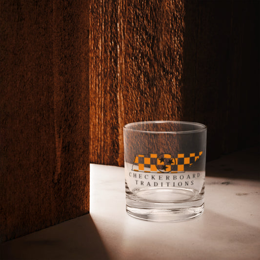 Checkerboard Traditions- Whiskey Glass