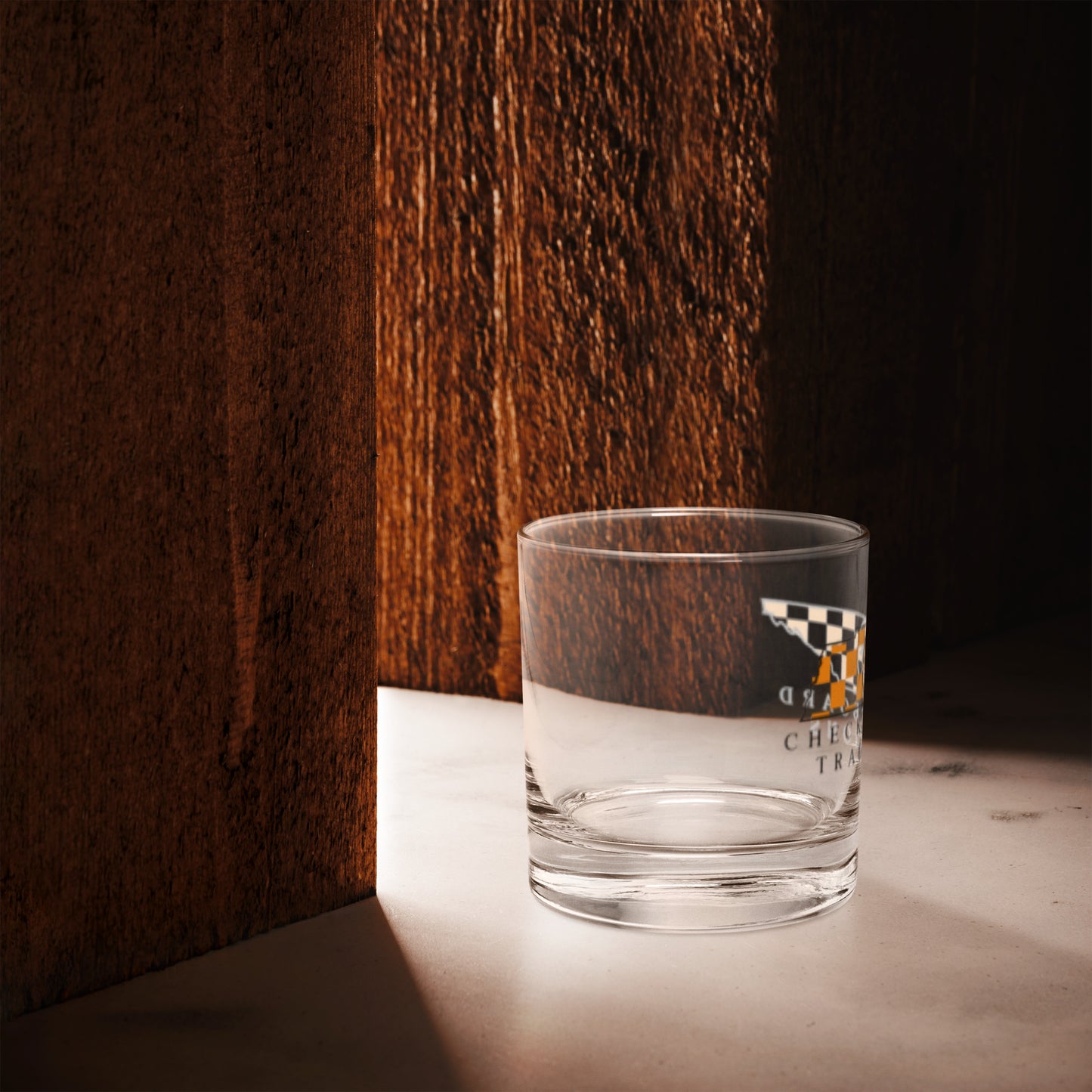 Checkerboard Traditions- Whiskey Glass