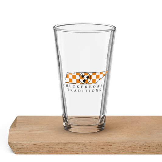 Checkerboard Traditions- Shaker Pint Glass