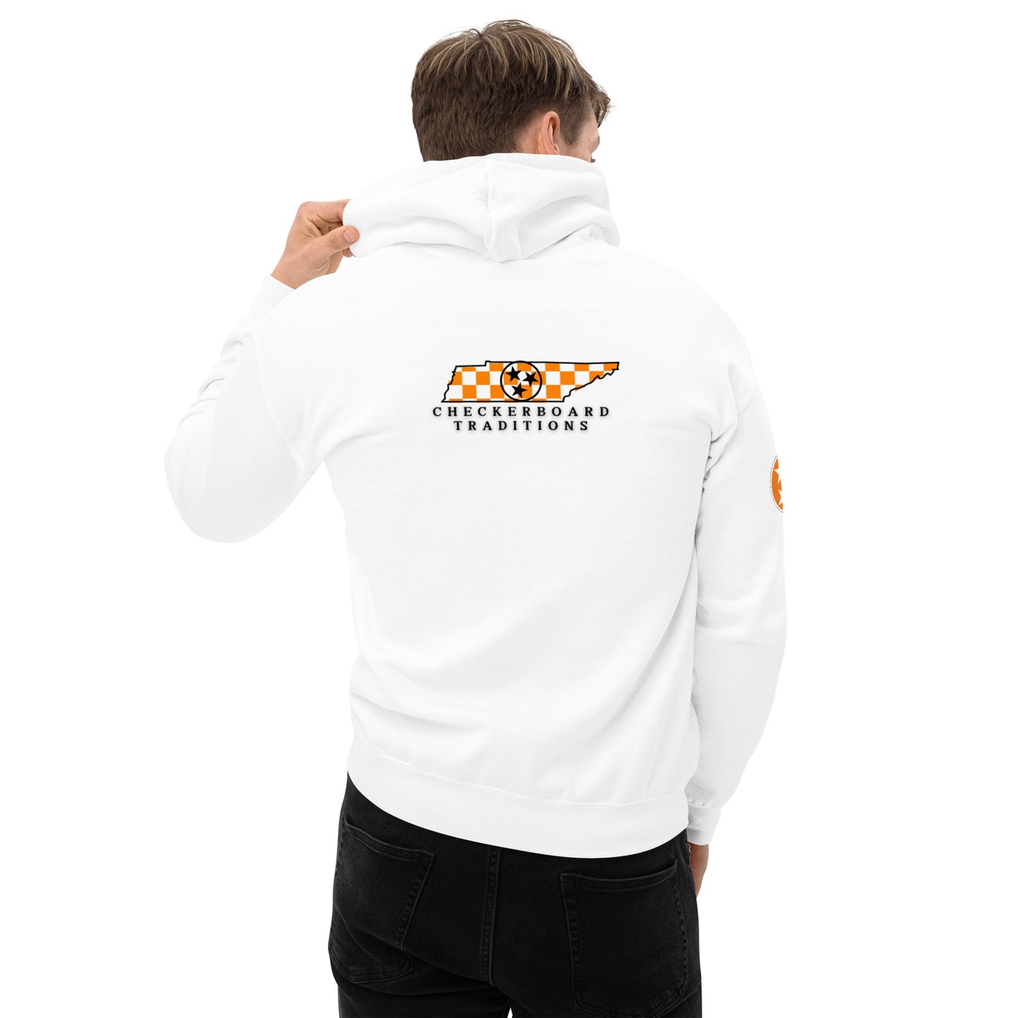 Checkerboard Traditions Unisex Hoodie (White)